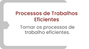 Processos de Trabalhos Eficientes Tornar os processos de trabalho eficientes.