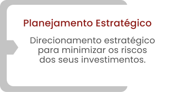 Planejamento Estratégico Direcionamento estratégico para minimizar os riscos dos seus investimentos.