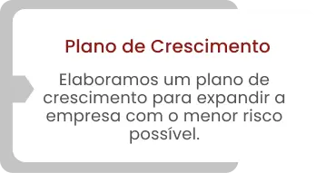 Plano de Crescimento Elaboramos um plano de crescimento para expandir a empresa com o menor risco possível.